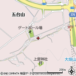 高知県高知市五台山378周辺の地図