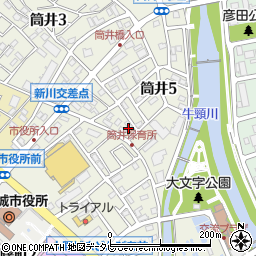 福岡県大野城市筒井5丁目14-14周辺の地図