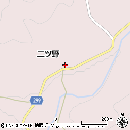 高知県高岡郡佐川町二ツ野457周辺の地図
