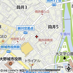 福岡県大野城市筒井5丁目14-1周辺の地図