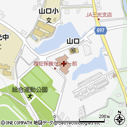 中津市立三光図書館周辺の地図
