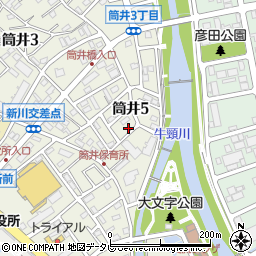 福岡県大野城市筒井5丁目11-10周辺の地図