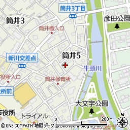 福岡県大野城市筒井5丁目11-2周辺の地図