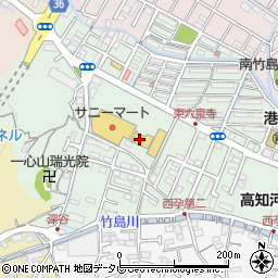 フラワーマーケット・六泉寺周辺の地図