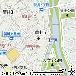 福岡県大野城市筒井5丁目11周辺の地図