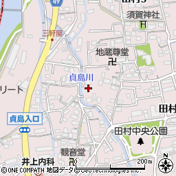 貞島川周辺の地図