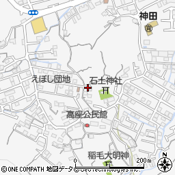 高知県高知市神田1465-2周辺の地図