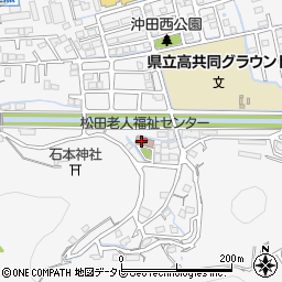 高知市　市民会館松田市民会館周辺の地図