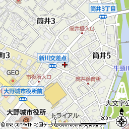 福岡県大野城市筒井5丁目1周辺の地図