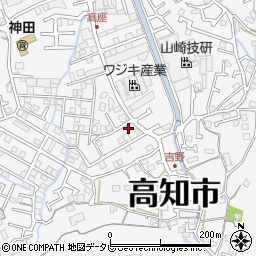 高知県高知市神田1812-3周辺の地図