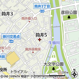 福岡県大野城市筒井5丁目11-3周辺の地図