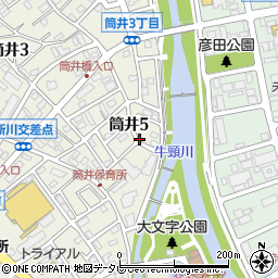 福岡県大野城市筒井5丁目9-15周辺の地図