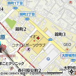 福岡県大野城市錦町周辺の地図