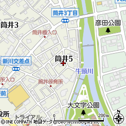福岡県大野城市筒井5丁目11-5周辺の地図