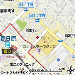 ｅａｓｅｈａｉｒ春日原店周辺の地図