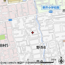 餅田2号公園周辺の地図