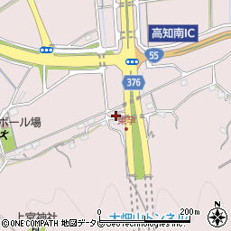 高知県高知市五台山462-1周辺の地図