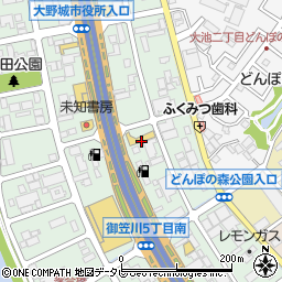 福岡中央スズキ自動車販売スズキアリーナ太宰府インター周辺の地図