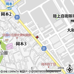福岡筑紫野線周辺の地図