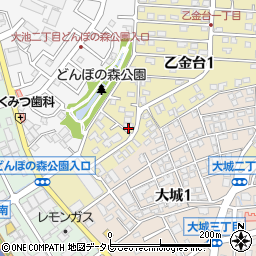 福岡県大野城市乙金台1丁目4-21周辺の地図