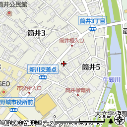 福岡県大野城市筒井5丁目3-1周辺の地図