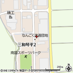 高知県南国市三和琴平周辺の地図