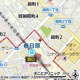焼肉ソライチ 福岡春日原本店周辺の地図
