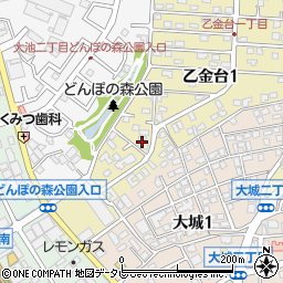 福岡県大野城市乙金台1丁目4-20周辺の地図