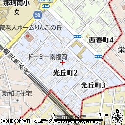 福岡県福岡市博多区光丘町周辺の地図
