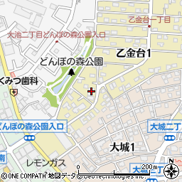 福岡県大野城市乙金台1丁目4-19周辺の地図