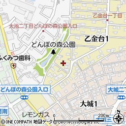 福岡県大野城市乙金台1丁目4-25周辺の地図