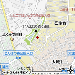 福岡県大野城市乙金台1丁目4-1周辺の地図