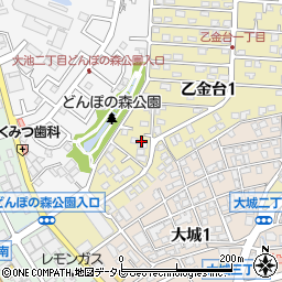 福岡県大野城市乙金台1丁目4-17周辺の地図