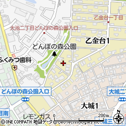 福岡県大野城市乙金台1丁目4周辺の地図