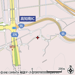 高知県高知市五台山585周辺の地図