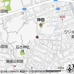 高知県高知市神田1437-5周辺の地図