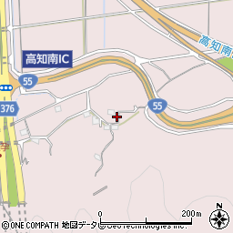 高知県高知市五台山592周辺の地図