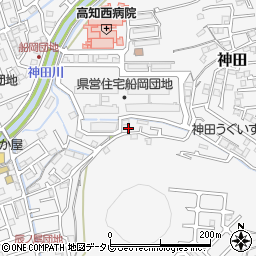 高知県高知市神田287-5周辺の地図