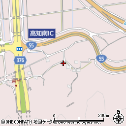 高知県高知市五台山585-4周辺の地図