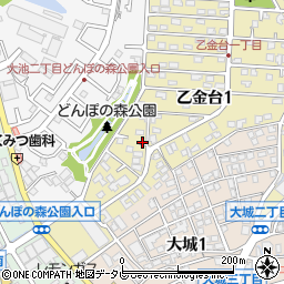 福岡県大野城市乙金台1丁目4-16周辺の地図