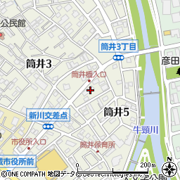 福岡県大野城市筒井5丁目3周辺の地図