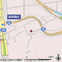高知県高知市五台山590-2周辺の地図