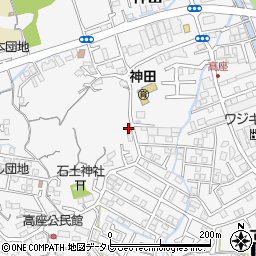 高知県高知市神田1442-3周辺の地図