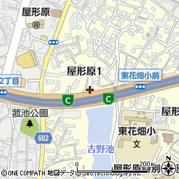 福岡県福岡市南区屋形原1丁目周辺の地図