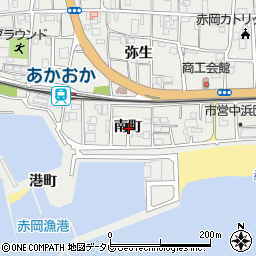 高知県香南市赤岡町南町周辺の地図