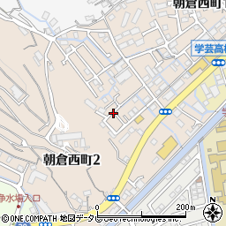 高知県高知市朝倉西町周辺の地図