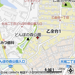 福岡県大野城市乙金台1丁目4-10周辺の地図