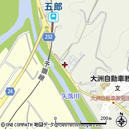 愛媛県大洲市新谷甲1222周辺の地図