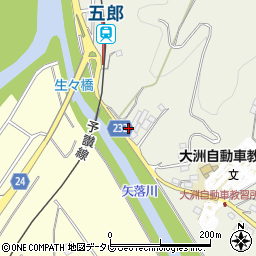 愛媛県大洲市新谷甲1222周辺の地図