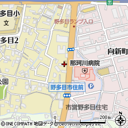 セブンイレブン福岡野多目店周辺の地図